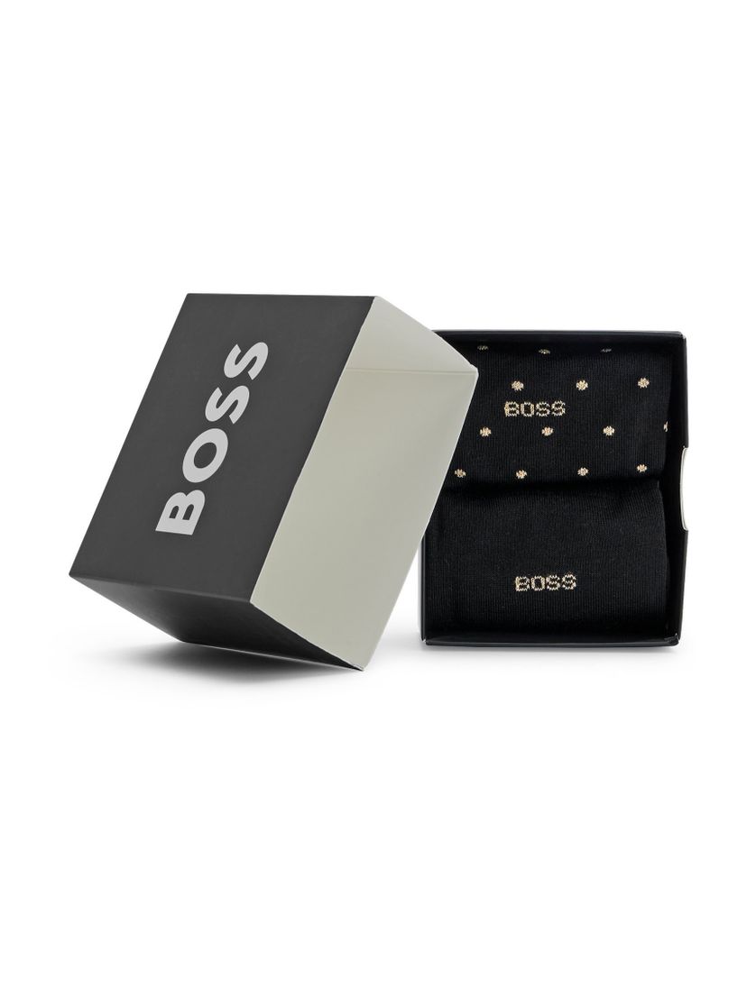 Giftbox BOSS Black sokken 2-pack zwart