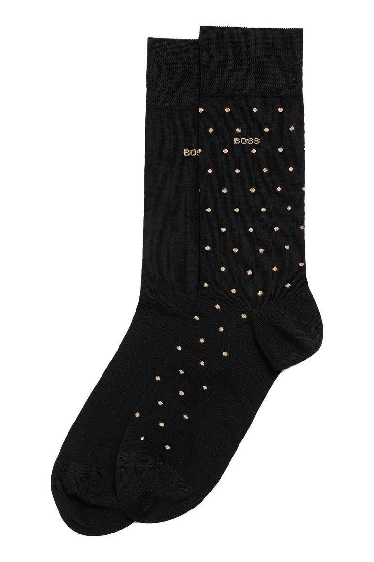 BOSS Black sokken 2-pack giftbox zwart