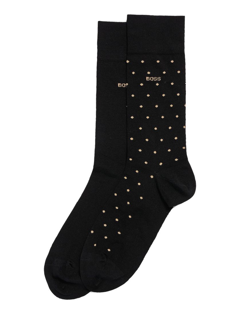 Giftbox BOSS Black sokken 2-pack zwart