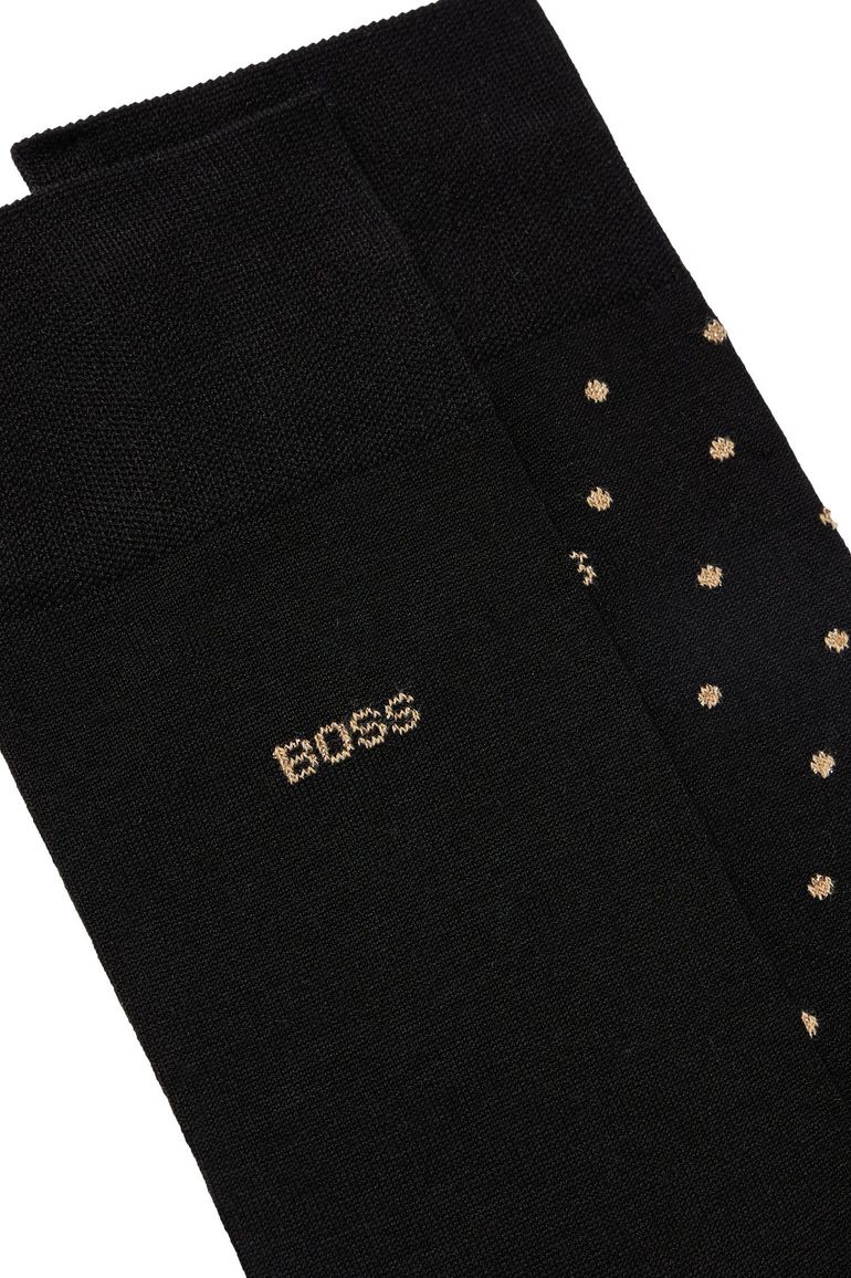 BOSS Black sokken 2-pack giftbox zwart