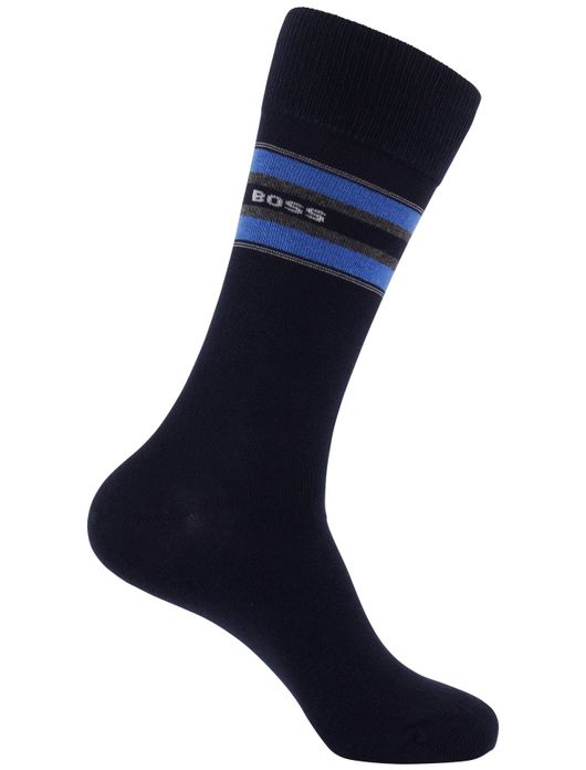 Boss giftbox sokken 6-pack blauw-grijs-mix
