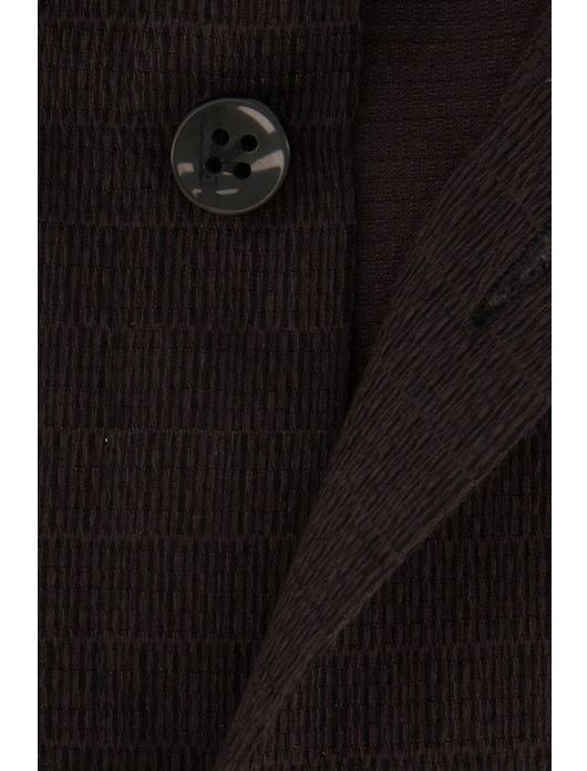 John Miller business overhemd John Miller Tailored Fit normale fit zwart effen katoen