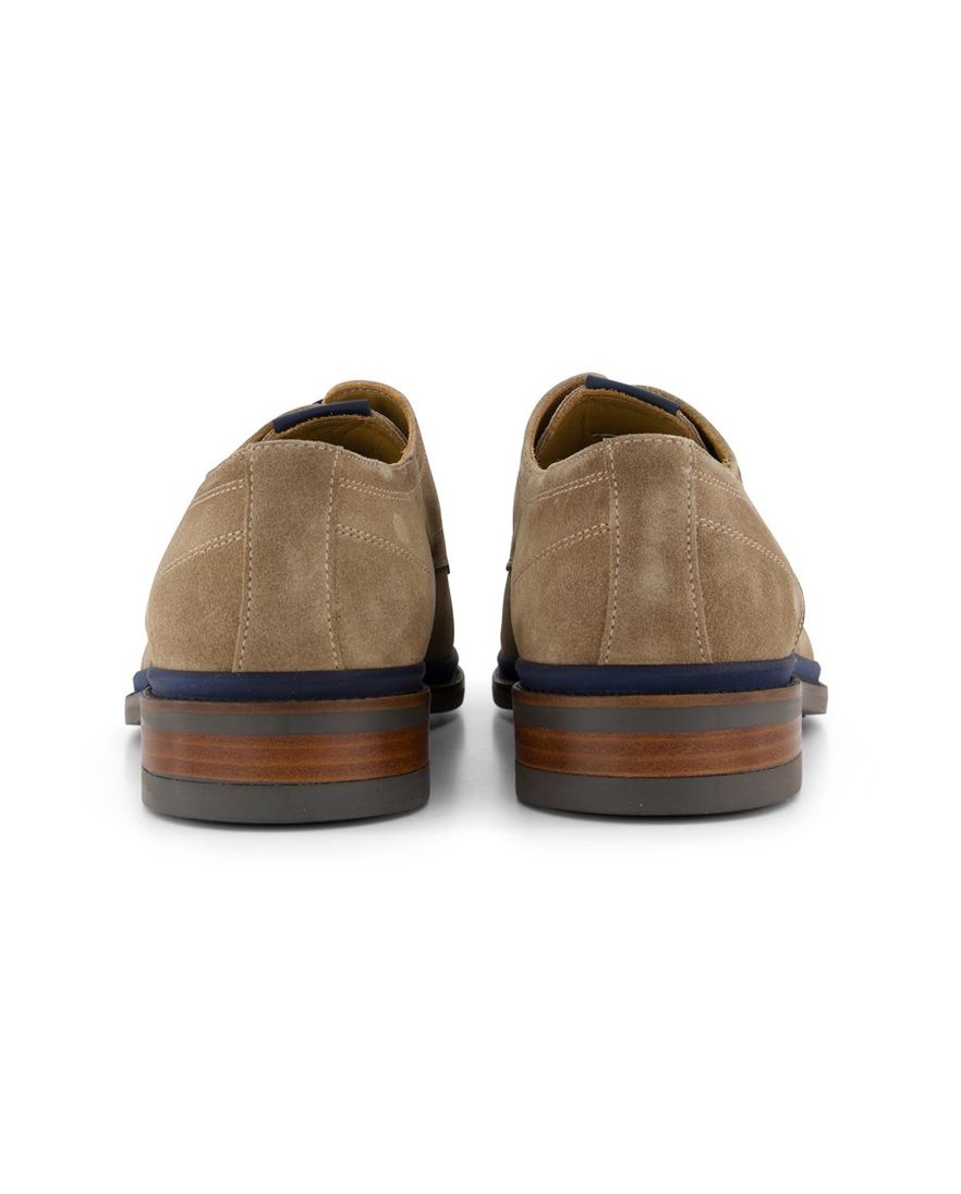 Giorgio nette veterschoenen bruin effen leer