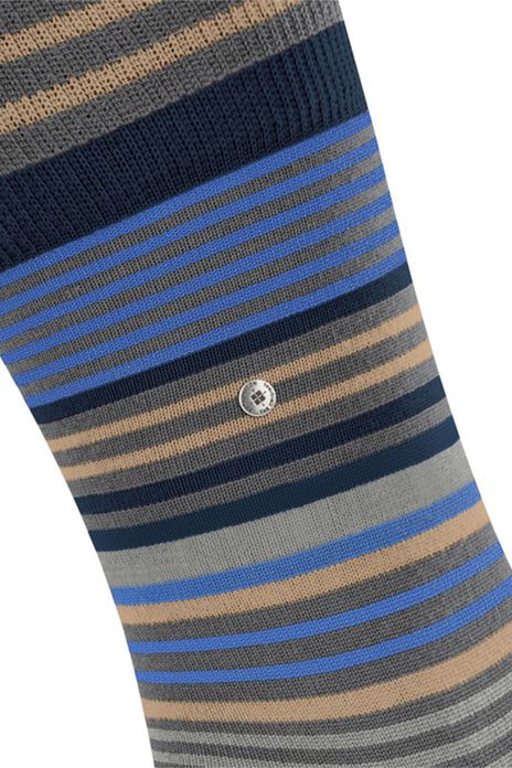 Burlington sokken grijs gestreept