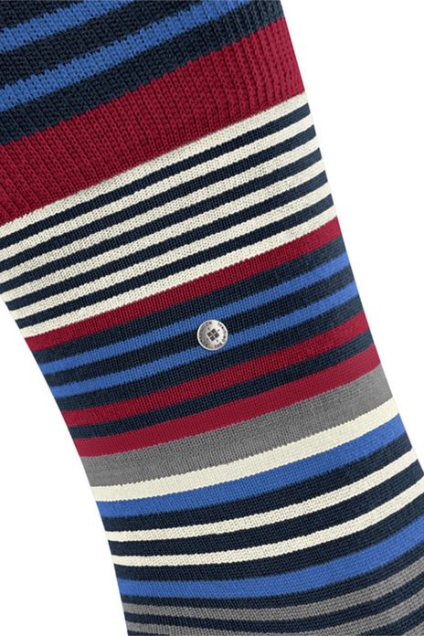 Burlington sokken bordeaux gestreept