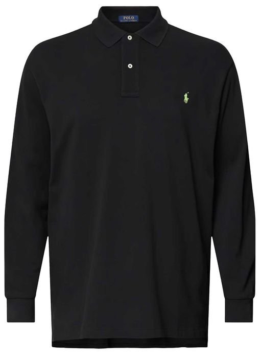 Polo Ralph Lauren polo Big & Tall normale fit zwart effen