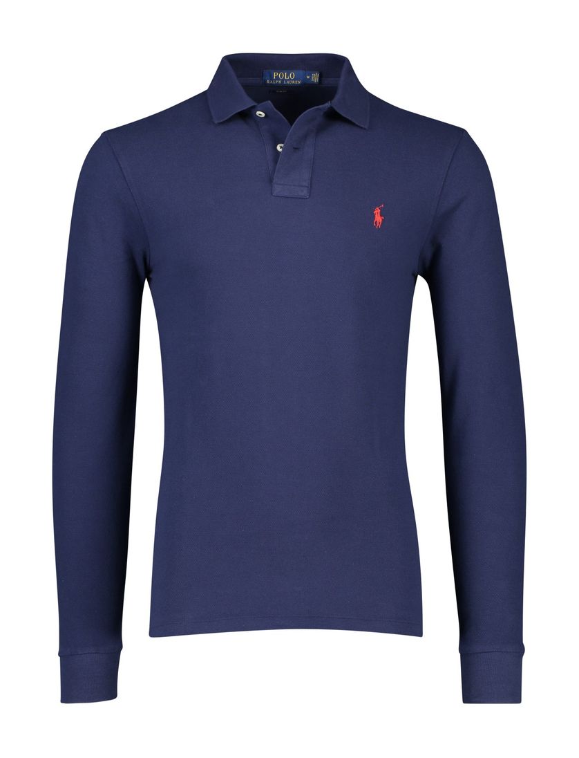 katoenen Polo Ralph Lauren polo kobaltblauw Big & Tall
