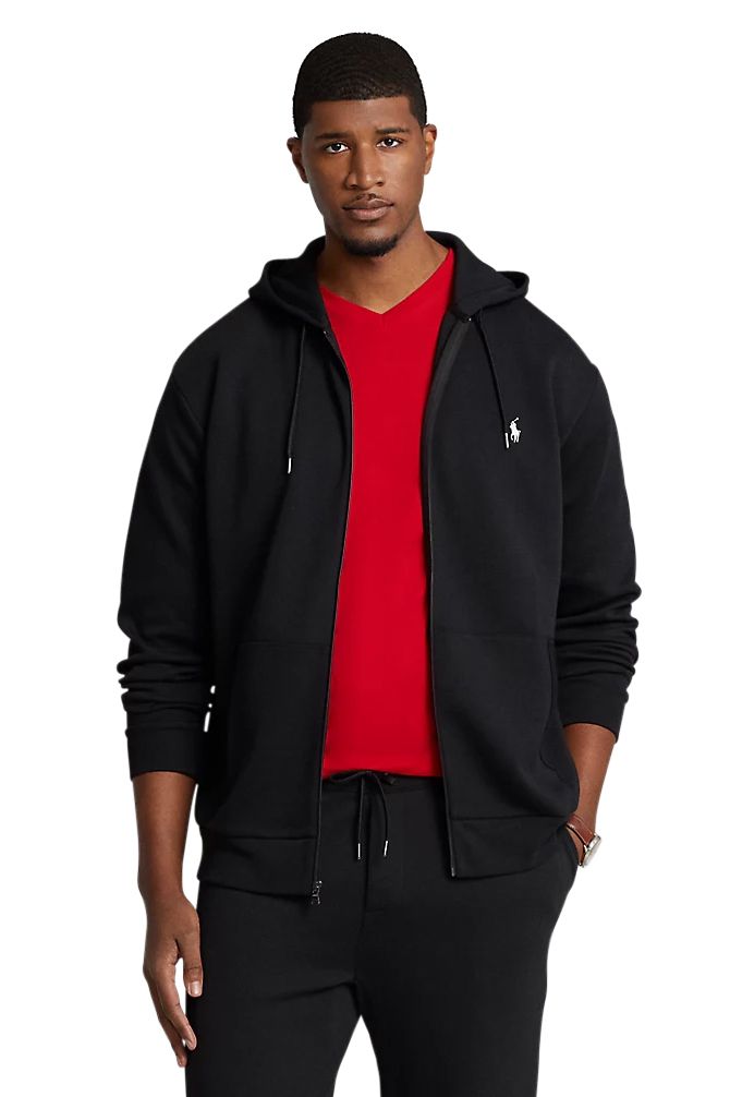 Big & Tall Polo Ralph Lauren vest zwart effen