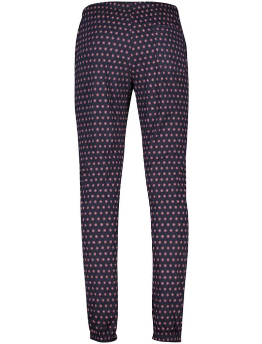 pyjamabroek Schiesser geprint katoen blauw