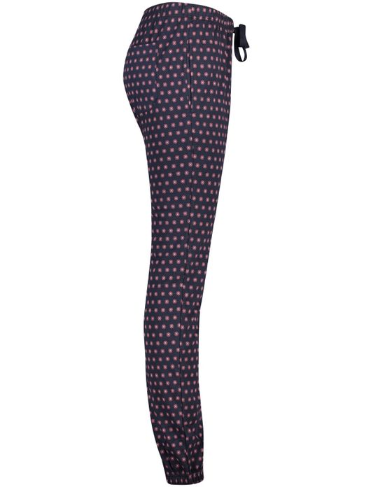 pyjamabroek Schiesser geprint katoen blauw