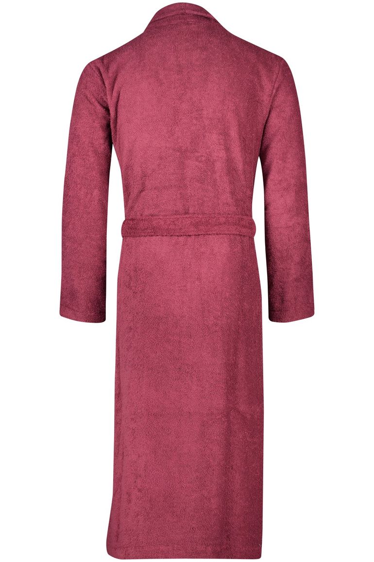 Schiesser badjas bordeaux Essentials effen