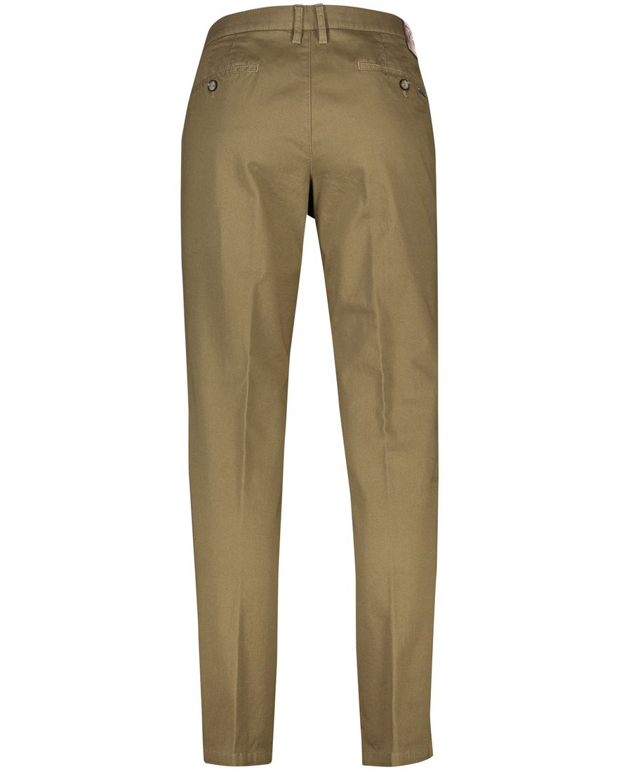M.E.N.S. chino Madison bruin effen katoen