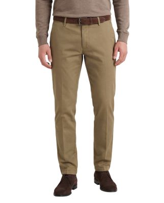 M.E.N.S. M.E.N.S. chino Madison bruin effen katoen