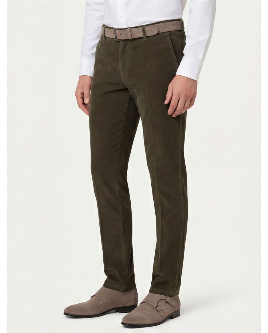 M.E.N.S. katoenen broek groen