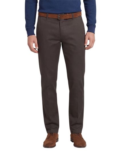 M.E.N.S. M.E.N.S. broek bruin uni katoen Madison