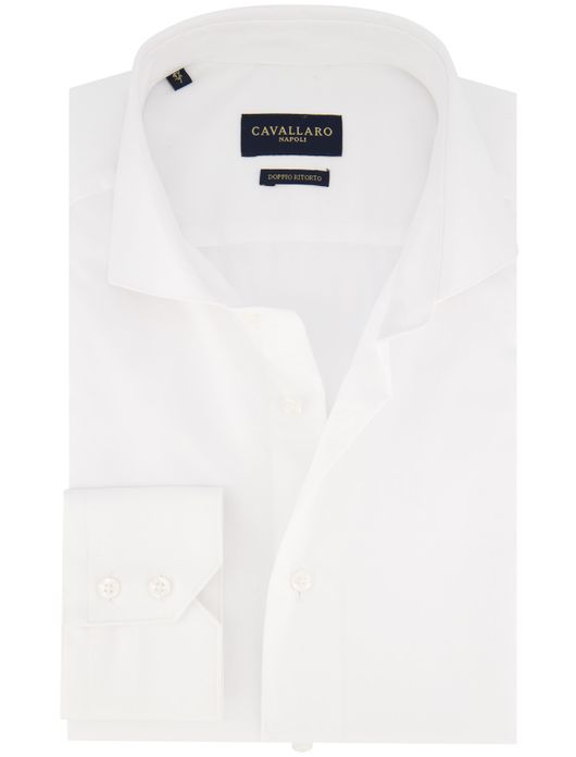 Cavallaro overhemd mouwlengte 7 wit