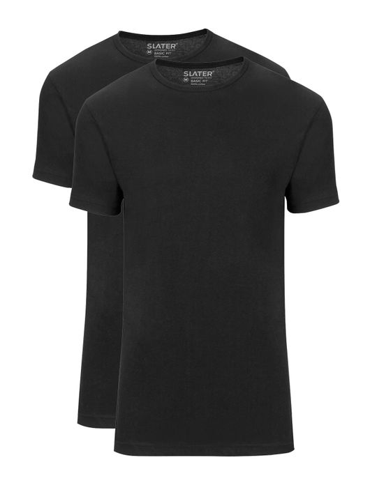 Slater t-shirt zwart 2-pack