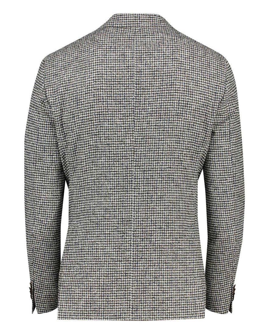 Dressler Sendrik colbert groen gemêleerd wol slim fit