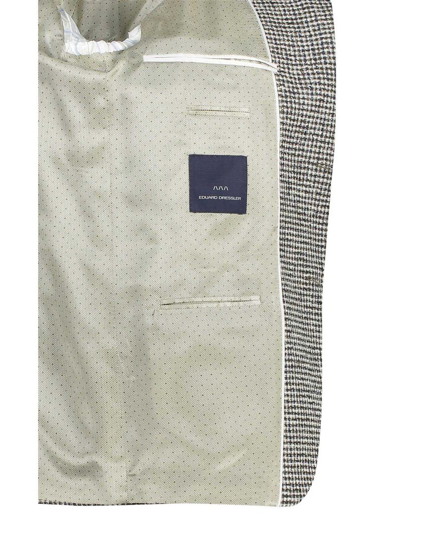 Dressler Sendrik colbert groen gemêleerd wol slim fit