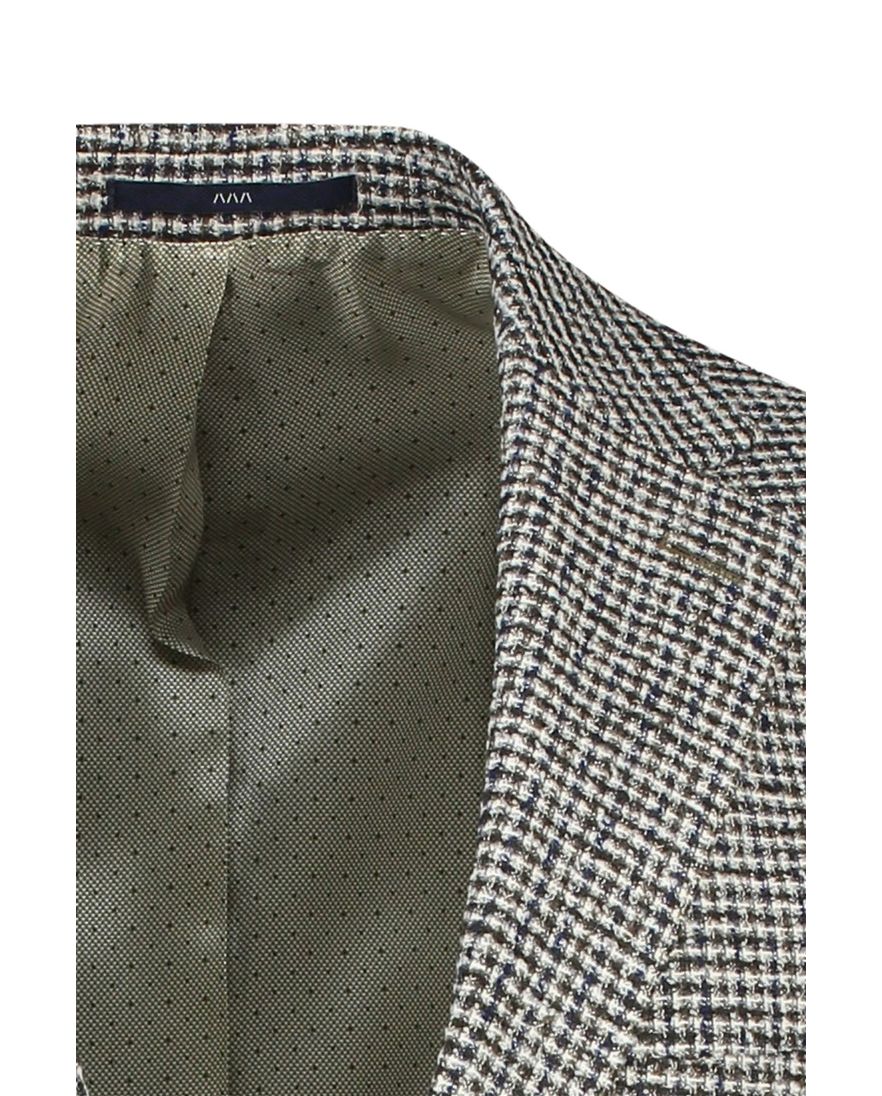 Dressler Sendrik colbert groen gemêleerd wol slim fit