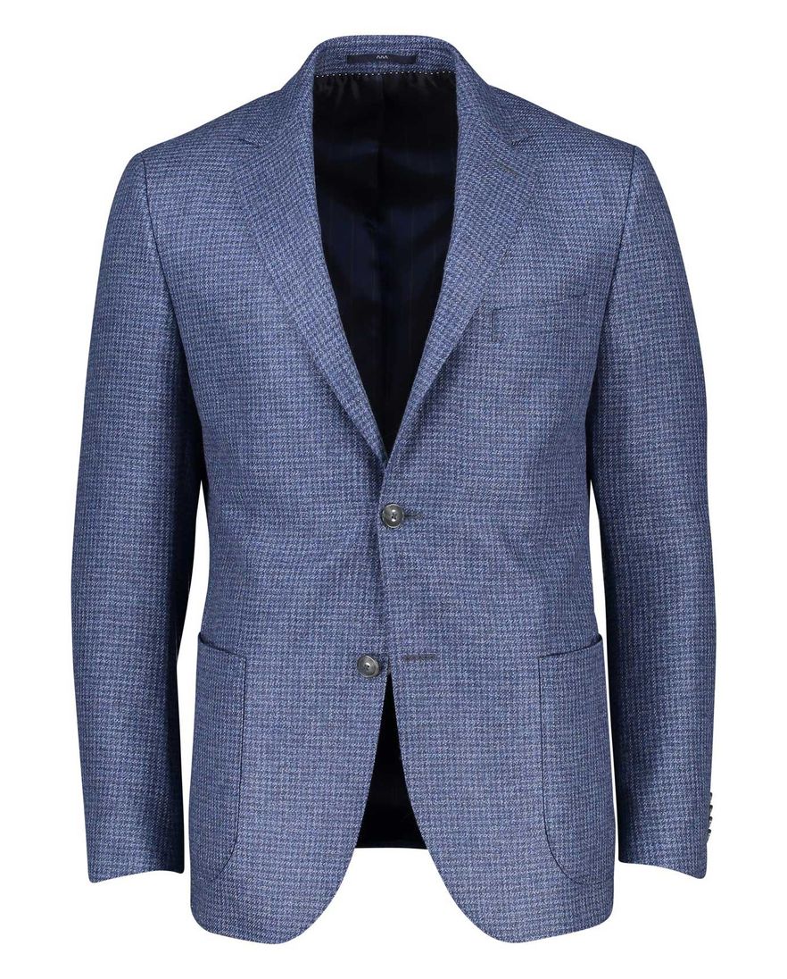 Dressler Sendrik colbert blauw gemêleerd slim fit