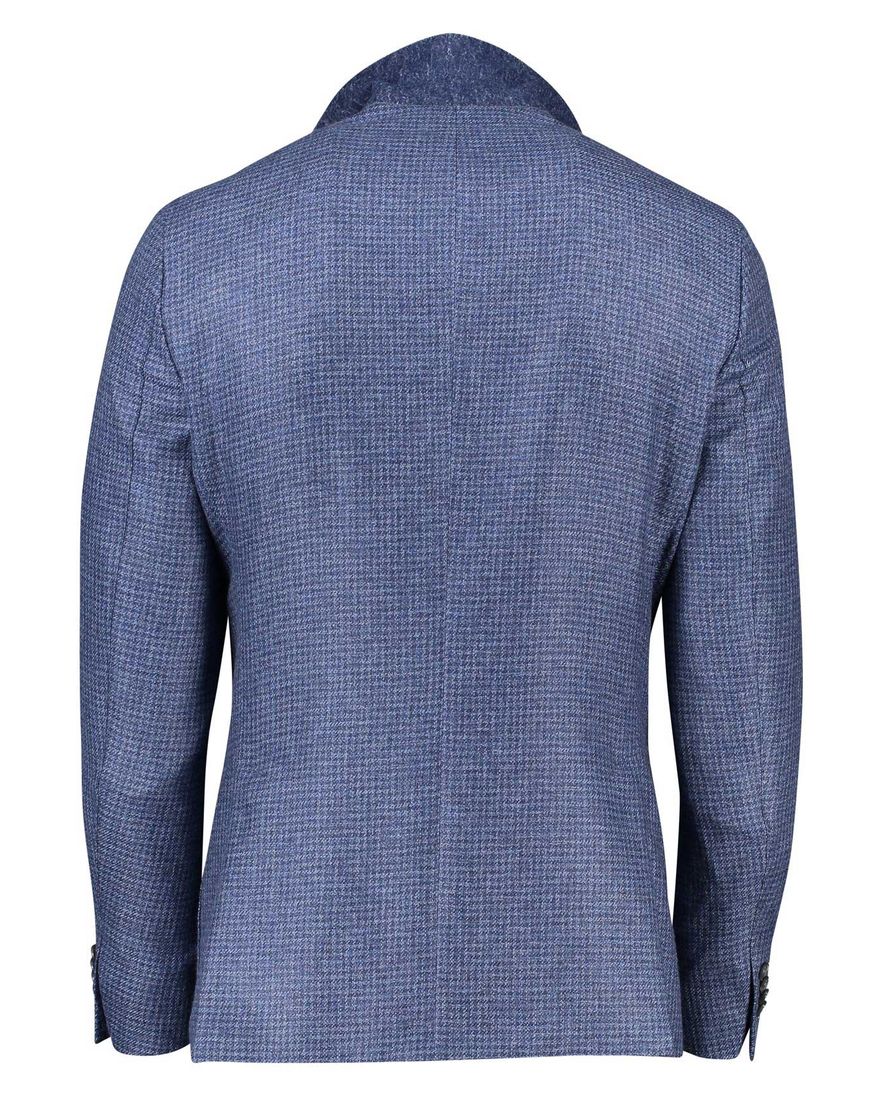 Dressler Sendrik colbert blauw gemêleerd slim fit