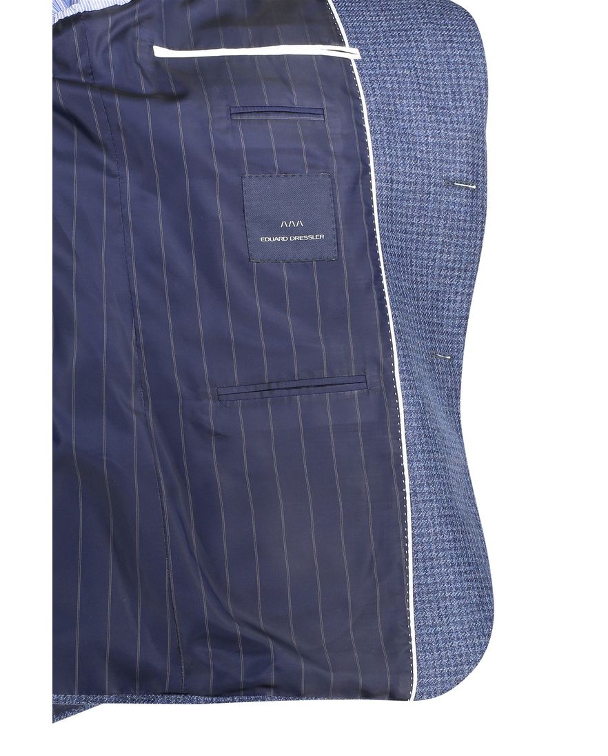 Dressler Sendrik colbert blauw gemêleerd slim fit
