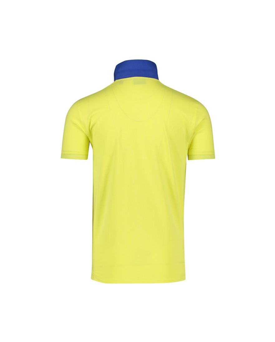 Gant polo normale fit fel geel effen katoen