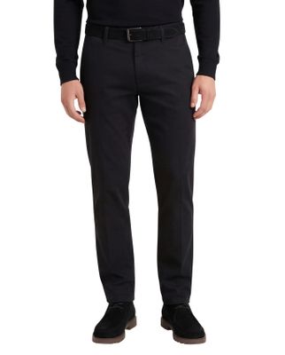 M.E.N.S. M.E.N.S. broek katoen Madison donkerblauw effen