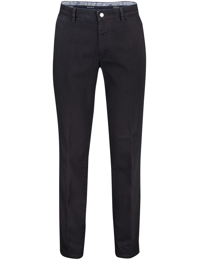 M.E.N.S. katoenen broek navy effen katoen