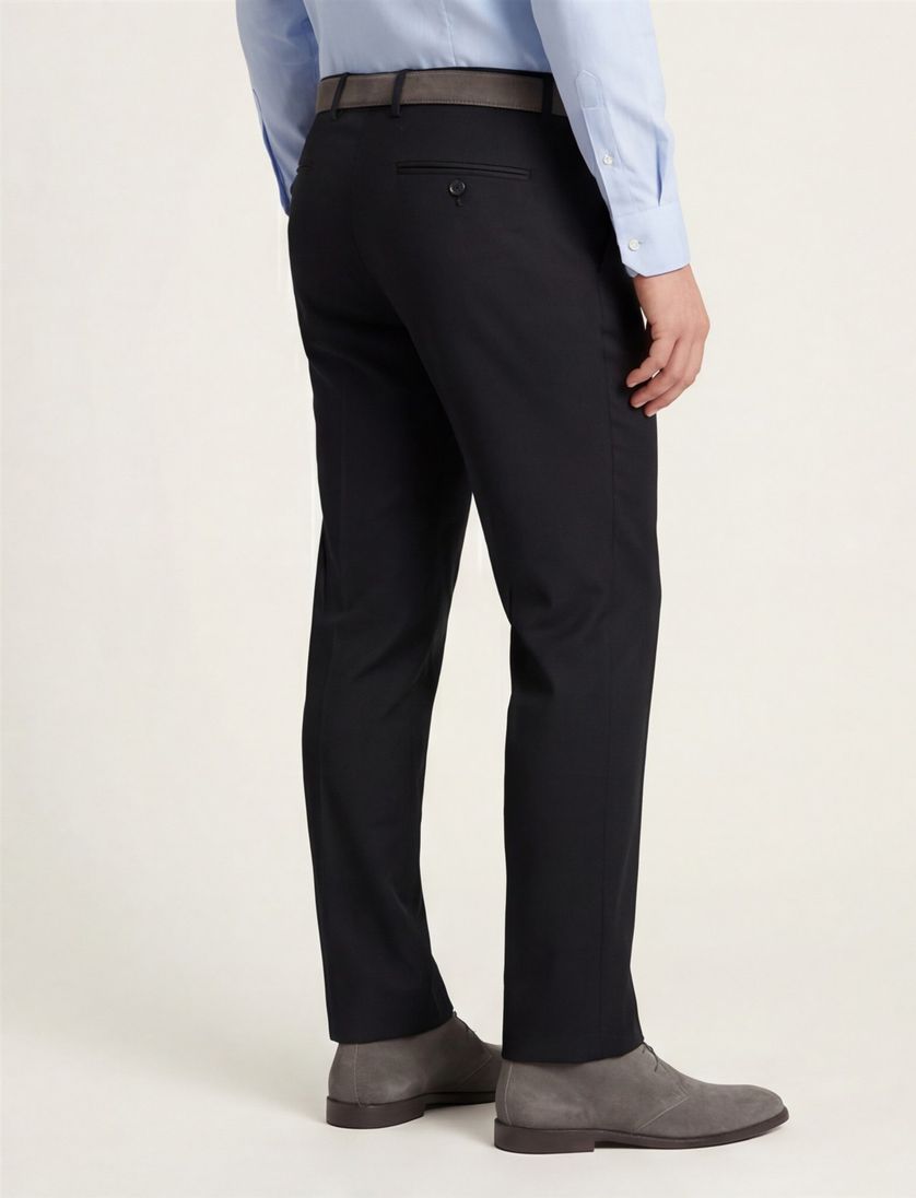 M.E.N.S. katoenen broek navy effen katoen