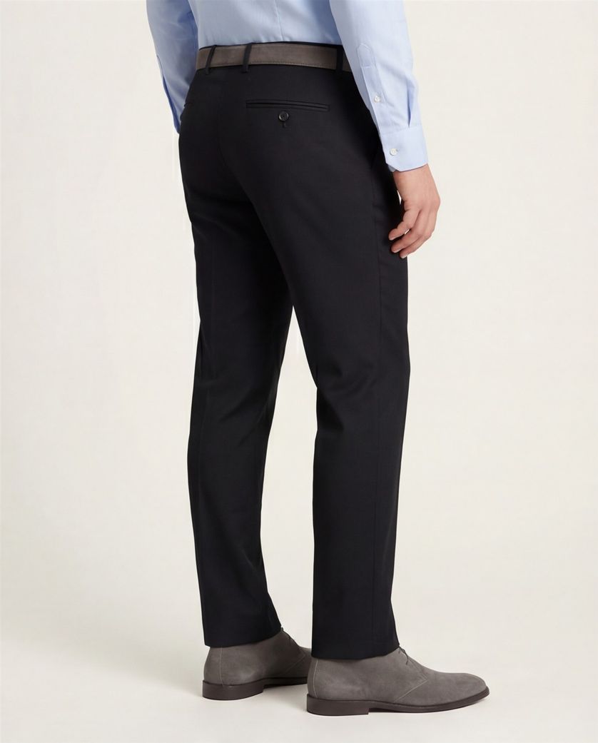 M.E.N.S. katoenen broek navy effen katoen