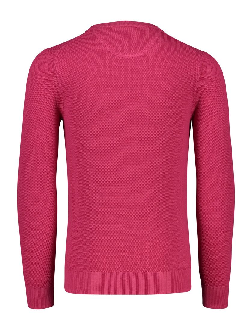 Gant trui roze uni katoen ronde hals