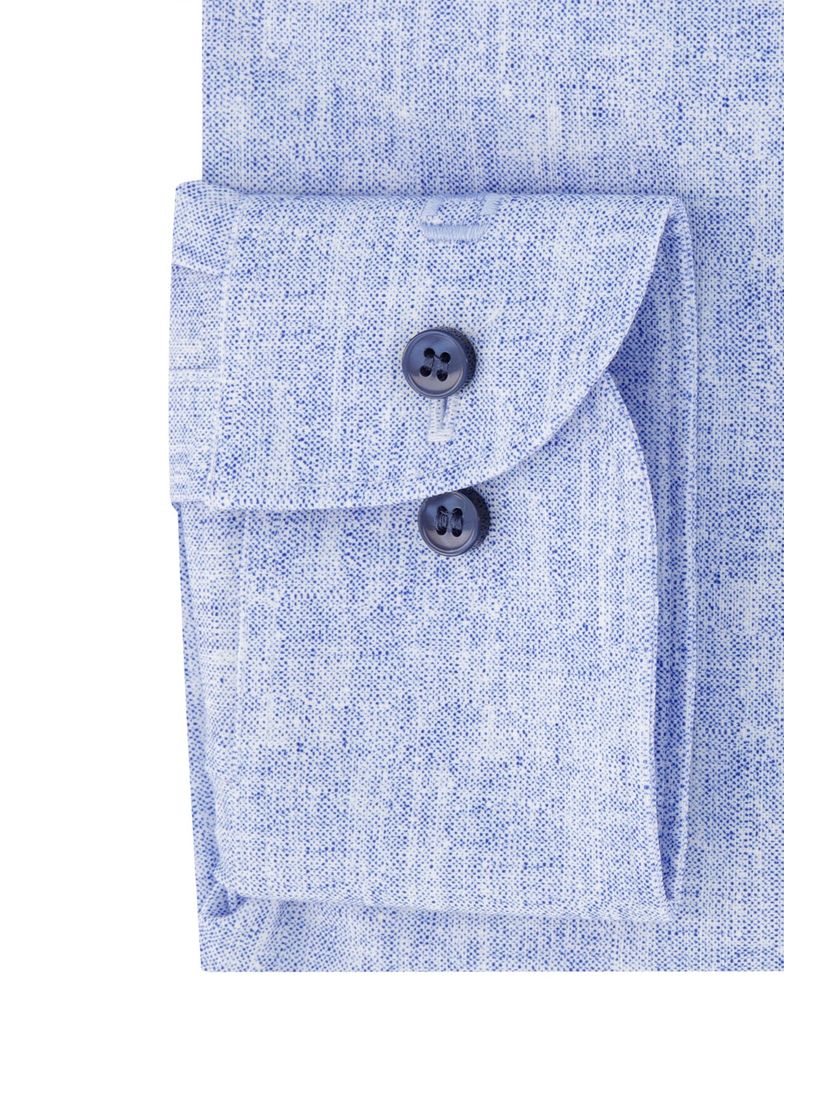 Lichtblauw uni Olymp business overhemd extra slim fit katoen
