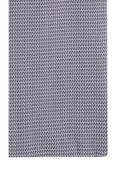 business overhemd Olymp blauw geprint slim fit