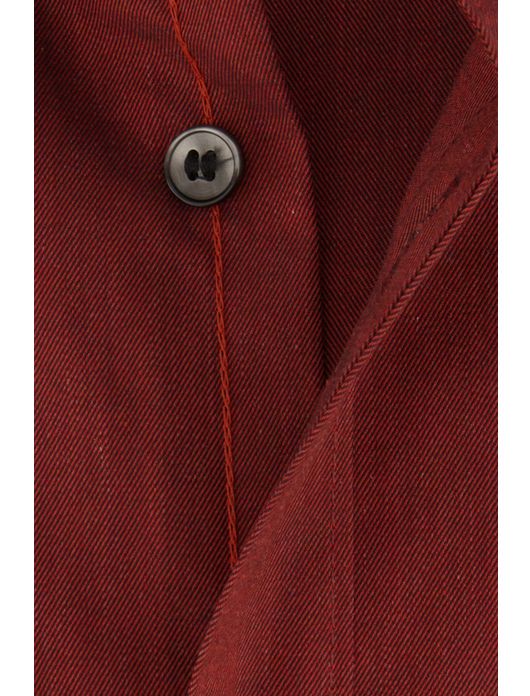 business overhemd Olymp Level Five bruin effen katoen extra slim fit