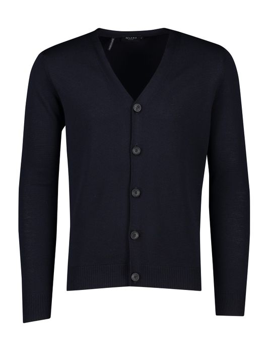 Maerz vest donkerblauw knopen