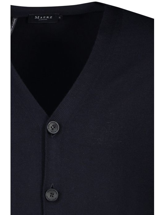 Maerz vest donkerblauw knopen
