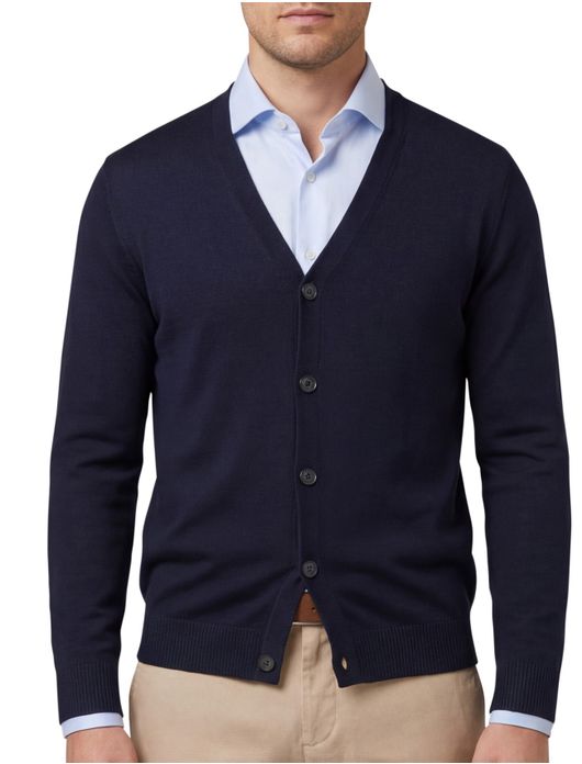 Maerz vest donkerblauw knopen