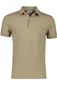Lacoste polo normale fit beige effen met logo