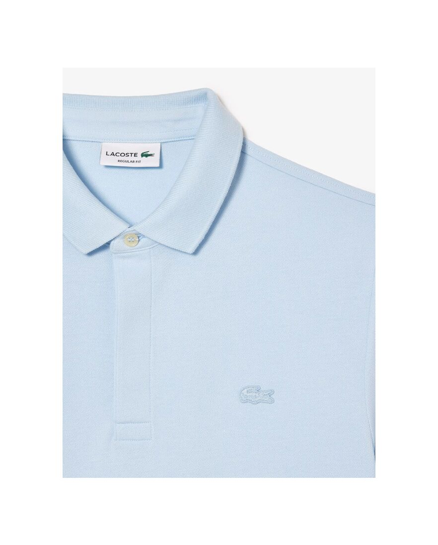 Lacoste polo korte mouw lichtblauw 2-knoops katoen