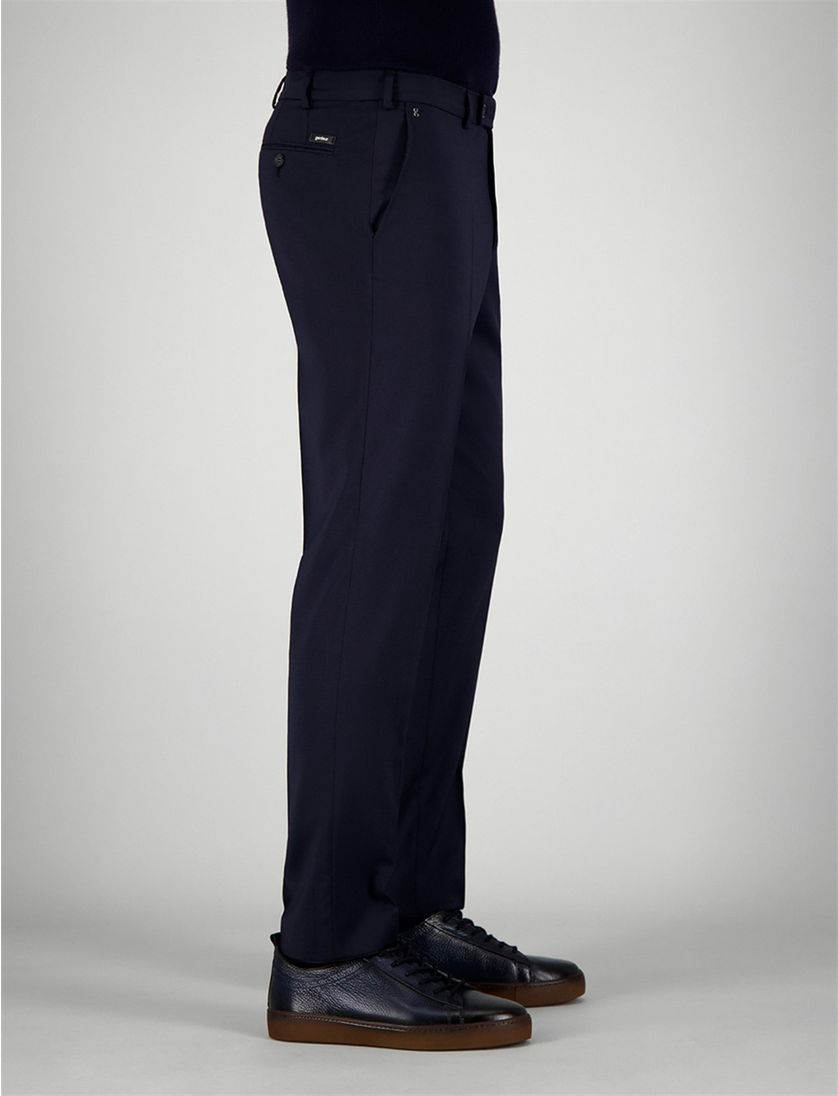Gardeur broek donkerblauw effen