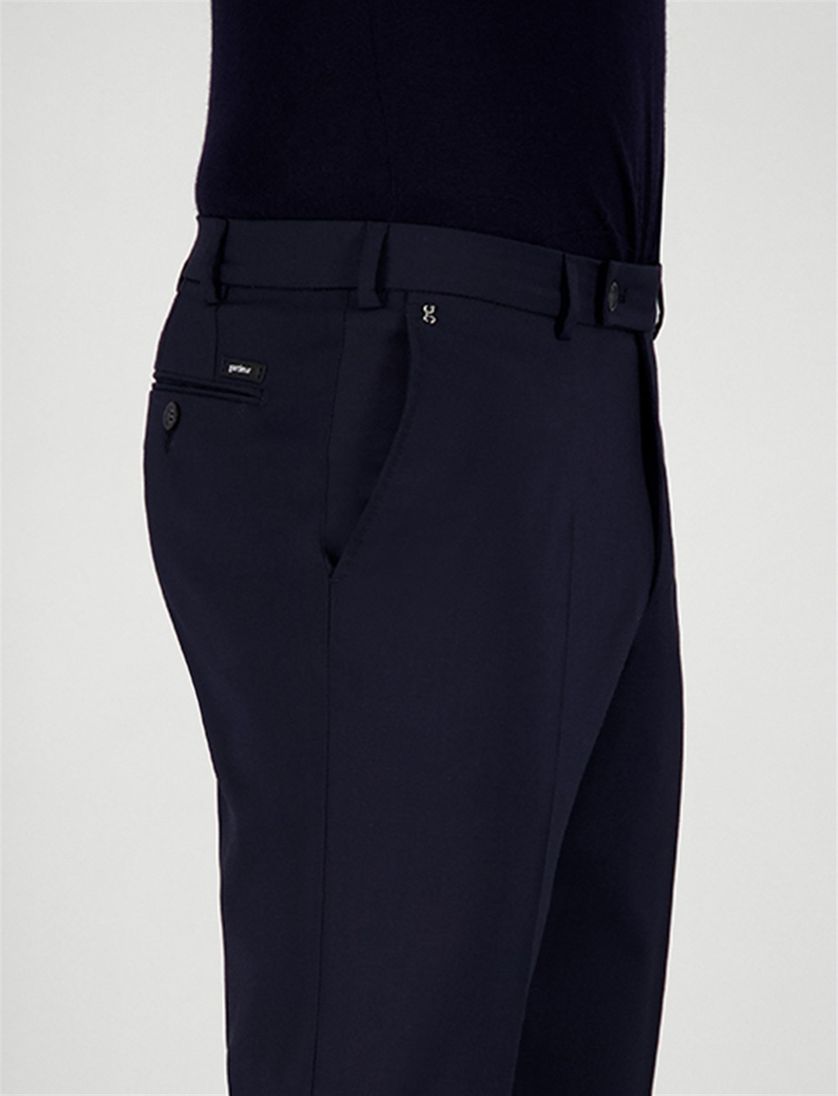 Gardeur broek donkerblauw effen