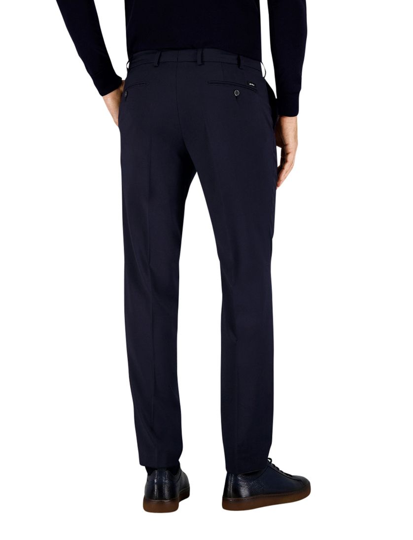 Gardeur broek donkerblauw effen