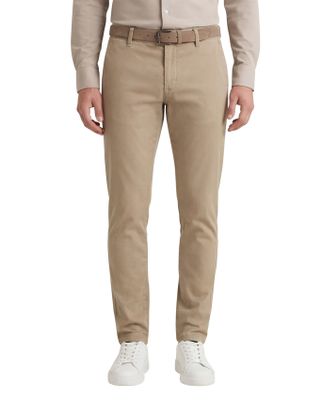 Alberto Katoenen Alberto chino beige effen