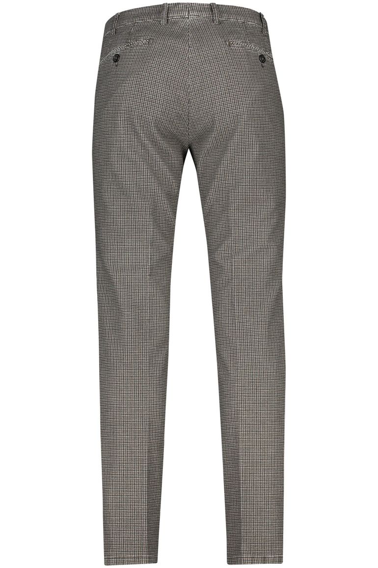 Broek Meyer bruin geruit katoen Rio