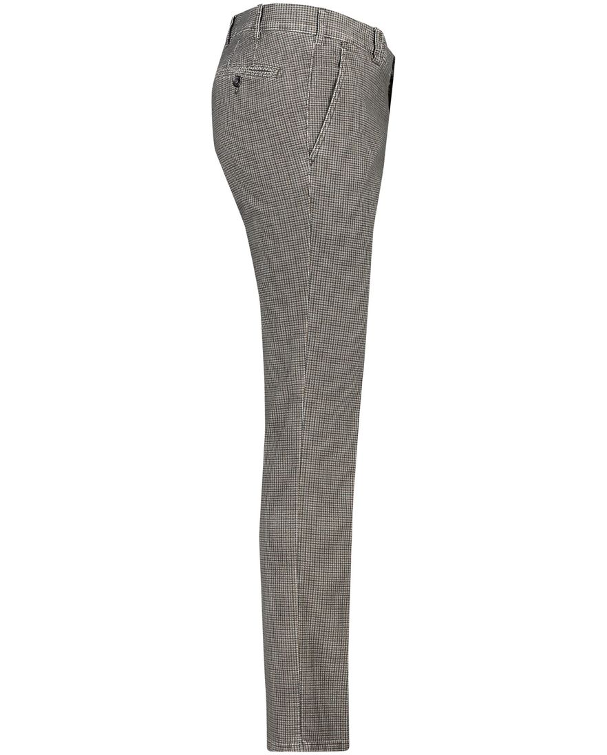 Meyer katoenen broek Rio bruin met ruit