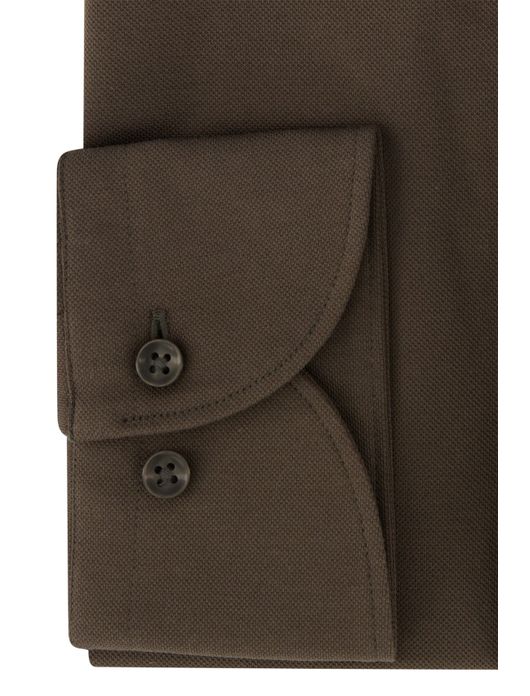 Born with appetite overhemd donkergroen katoen