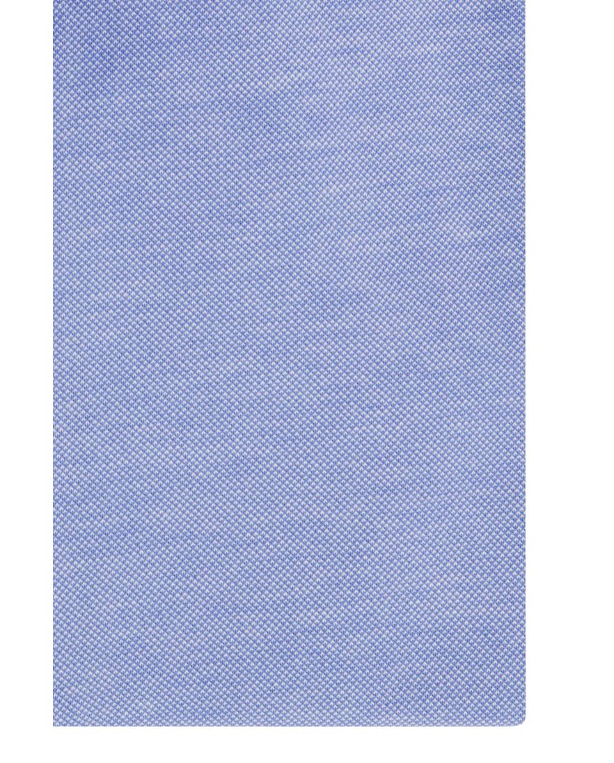 Bron with appetite overhemd effen lichtblauw slim fit