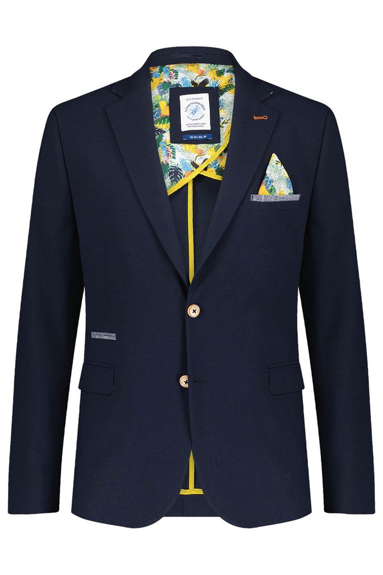 A Fish Named Fred colbert navy effen slim fit